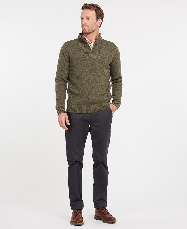Barbour Nelson Essential Half-zip Jumper σκουρο μπλε | BABO88587