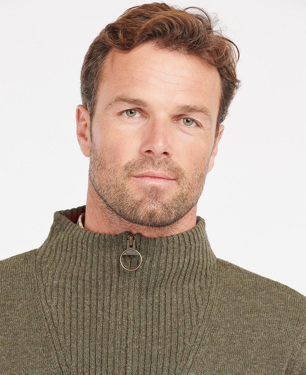 Barbour Nelson Essential Half-zip Jumper σκουρο μπλε | BABO88587