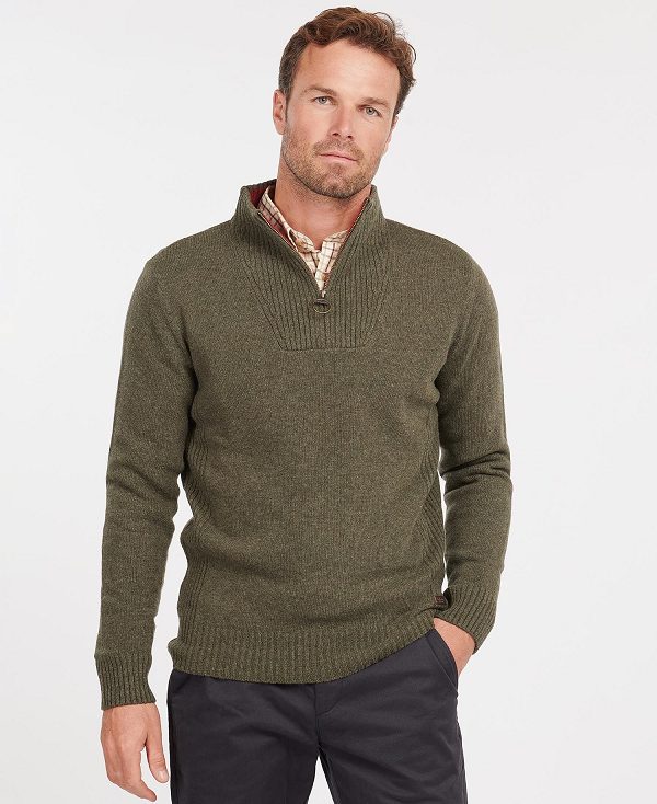 Barbour Nelson Essential Half-zip Jumper σκουρο μπλε | BABO88587