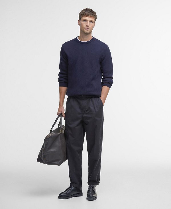 Barbour Nelson Essential Sweatshirt σκουρο μπλε | BABO88523