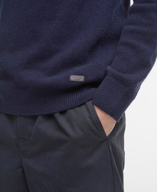 Barbour Nelson Essential Sweatshirt σκουρο μπλε | BABO88523