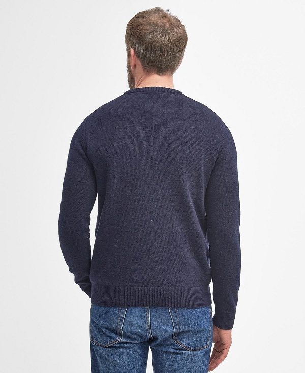 Barbour Nelson Essential V Neck Jumper σκουρο μπλε | BABO88547
