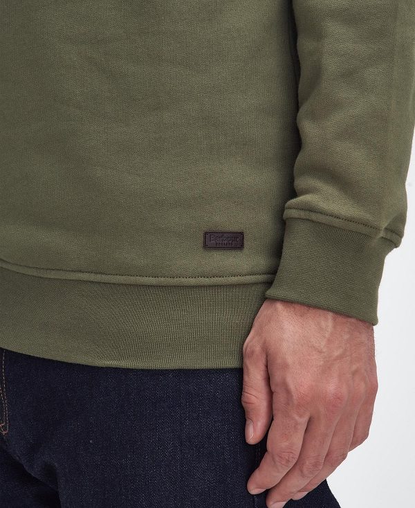 Barbour Nelson Half-zip Sweatshirt πρασινο | BABO88637