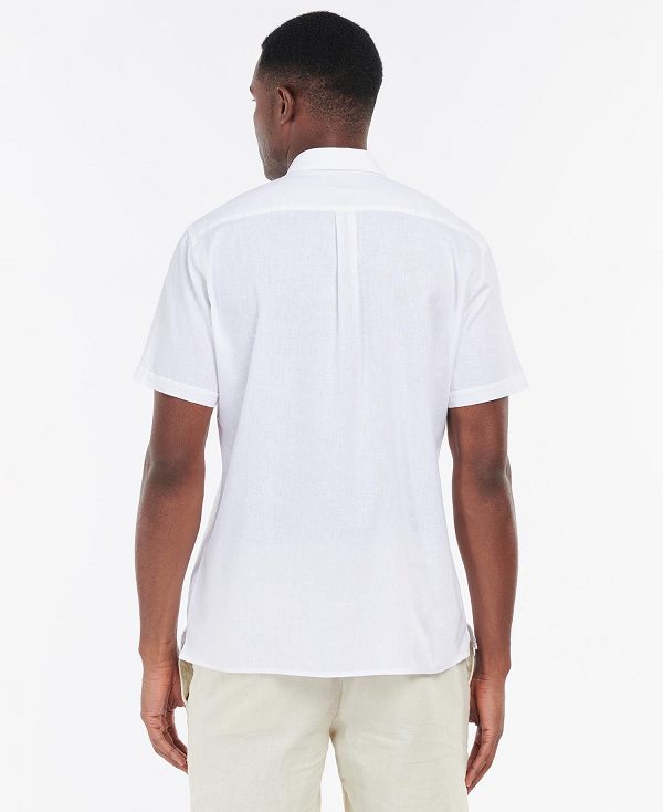 Barbour Nelson Regular Short-sleeved Shirt ασπρα | BABO87629
