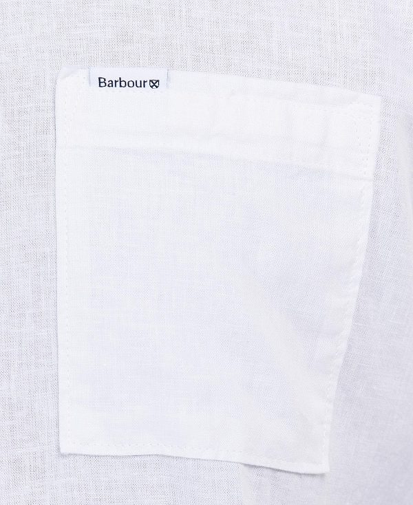 Barbour Nelson Regular Short-sleeved Shirt ασπρα | BABO87629