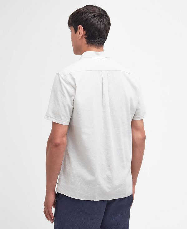 Barbour Nelson Regular Short-sleeved Shirt ασπρα | BABO87737