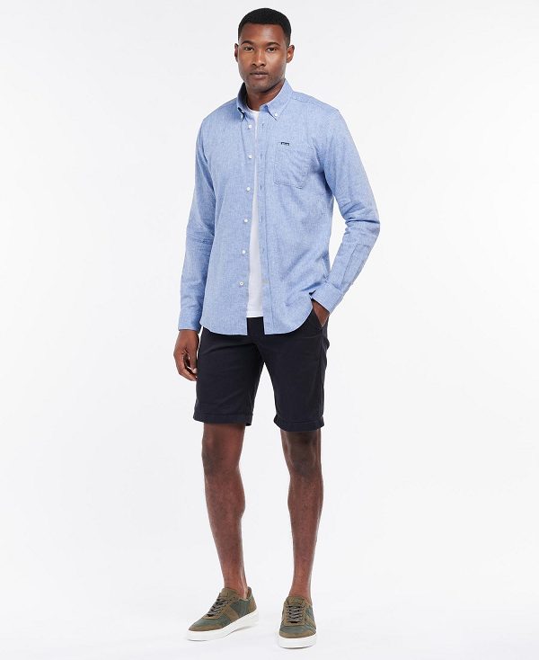 Barbour Nelson Tailored Long-sleeved Shirt ασπρα | BABO87620