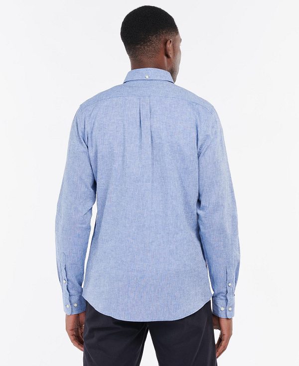 Barbour Nelson Tailored Long-sleeved Shirt ασπρα | BABO87620