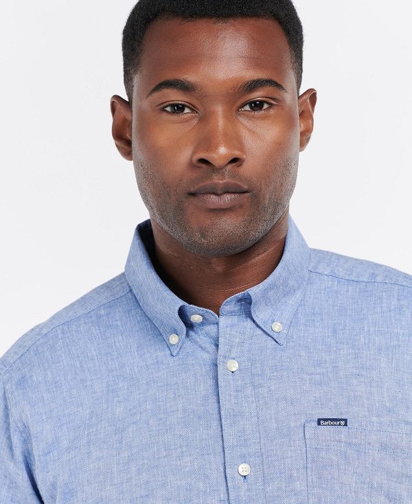 Barbour Nelson Tailored Long-sleeved Shirt ασπρα | BABO87620