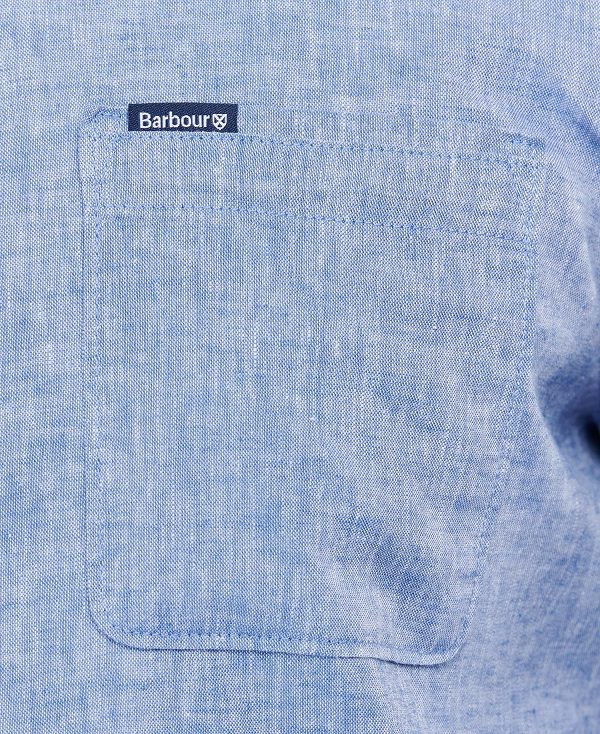 Barbour Nelson Tailored Long-sleeved Shirt ασπρα | BABO87620