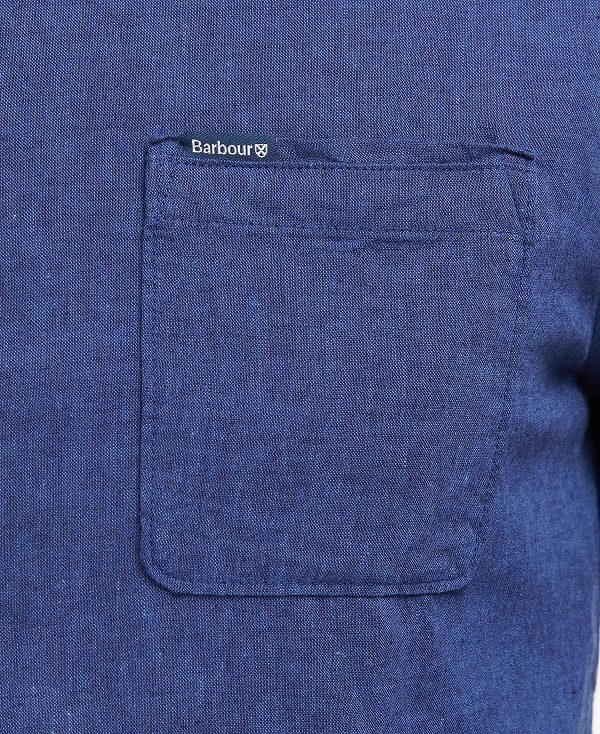 Barbour Nelson Tailored Long-sleeved Shirt Ελιά | BABO87622