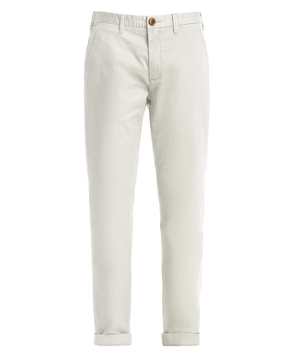 Barbour Neuston Essential Chinos ασπρα | BABO88758