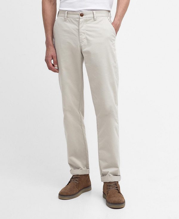 Barbour Neuston Essential Chinos ασπρα | BABO88758