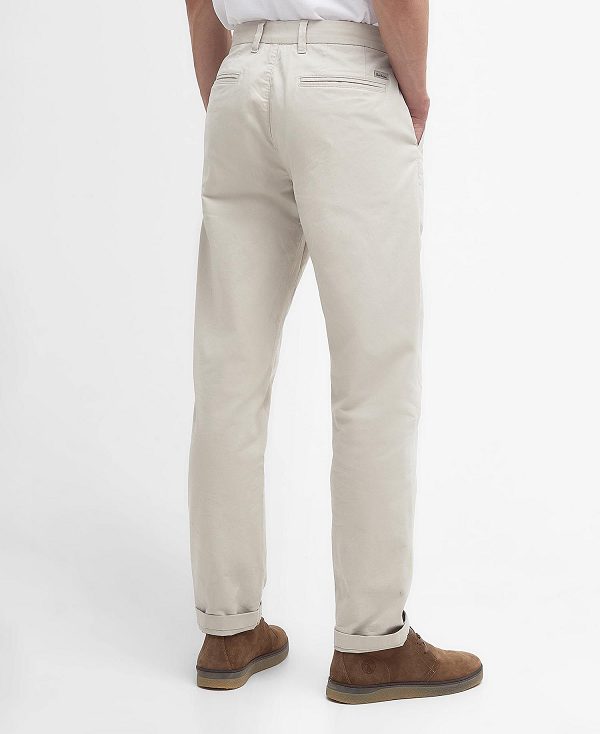 Barbour Neuston Essential Chinos ασπρα | BABO88758