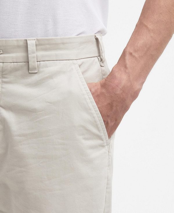 Barbour Neuston Essential Chinos ασπρα | BABO88758