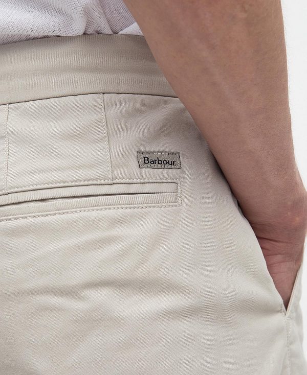 Barbour Neuston Essential Chinos ασπρα | BABO88758