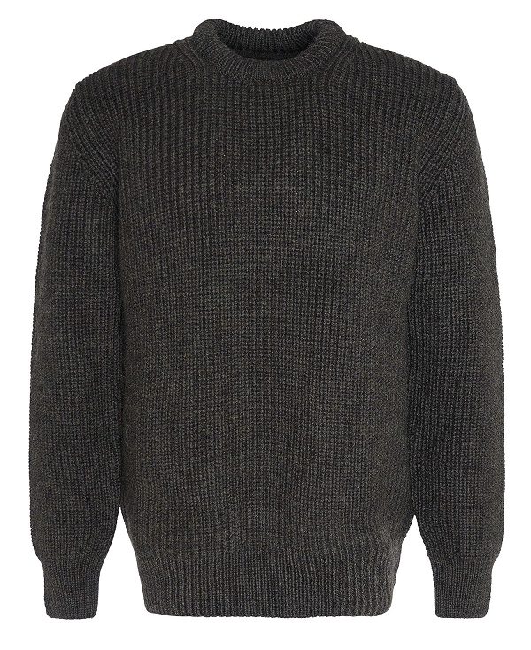 Barbour New Tyne Crew Neck Jumper πρασινο | BABO88666