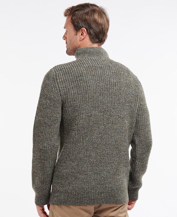 Barbour New Tyne Half Zip Jumper βαθυ γκρι | BABO88562