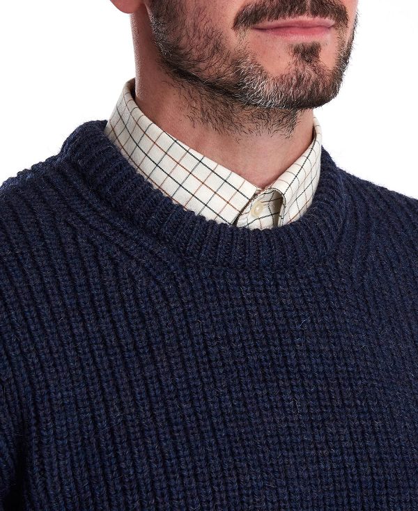 Barbour New Tyne Jumper σκουρο μπλε | BABO88553