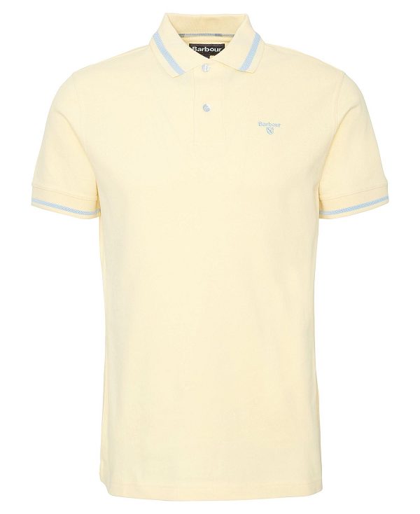 Barbour Newbridge Polo Shirt λεμόνι | BABO88142