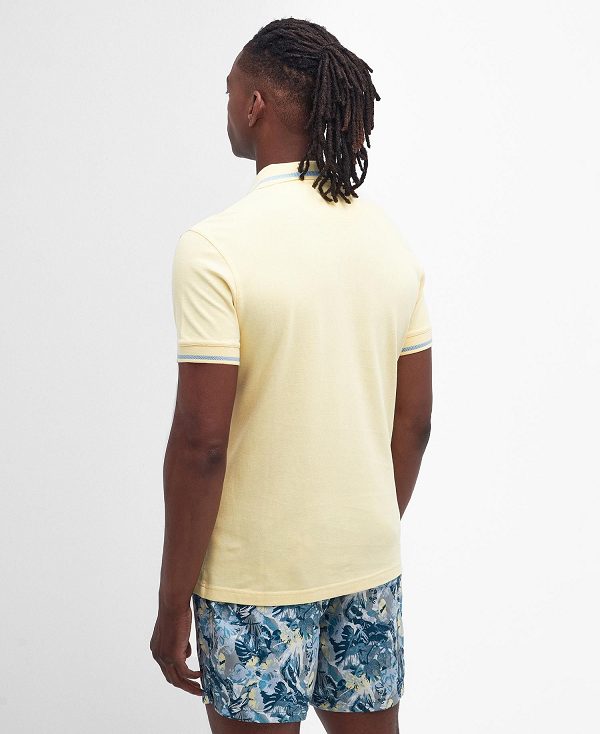 Barbour Newbridge Polo Shirt λεμόνι | BABO88142
