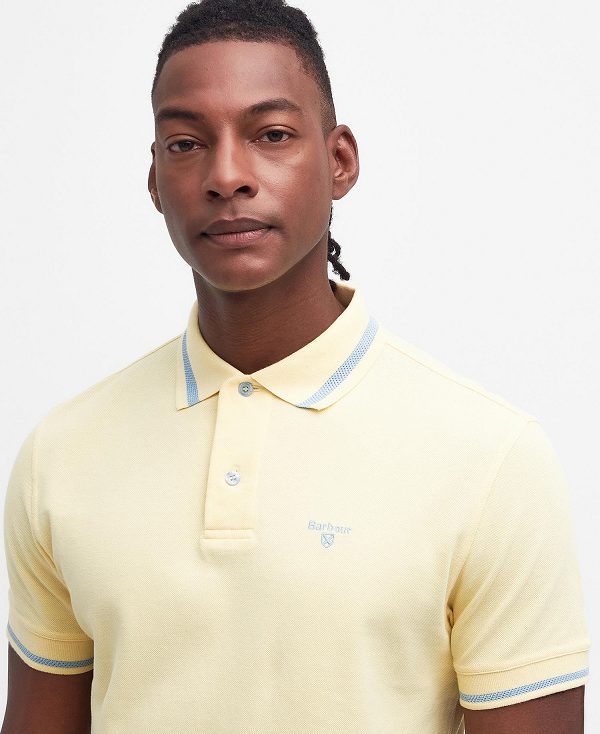 Barbour Newbridge Polo Shirt λεμόνι | BABO88142