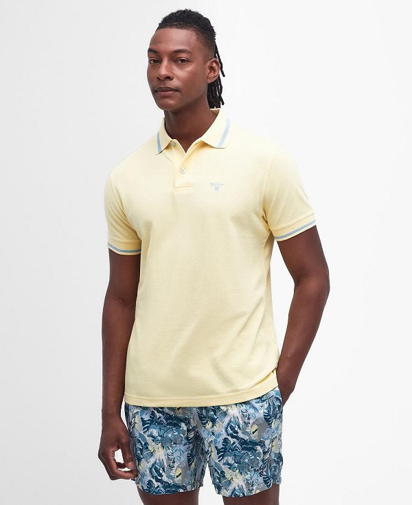 Barbour Newbridge Polo Shirt λεμόνι | BABO88142