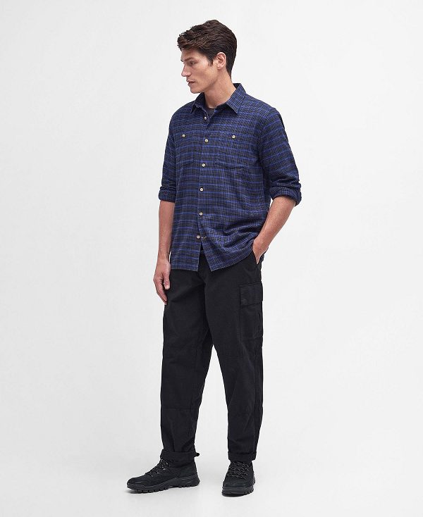 Barbour Newhaven Tailored Shirt μαυρα | BABO87675