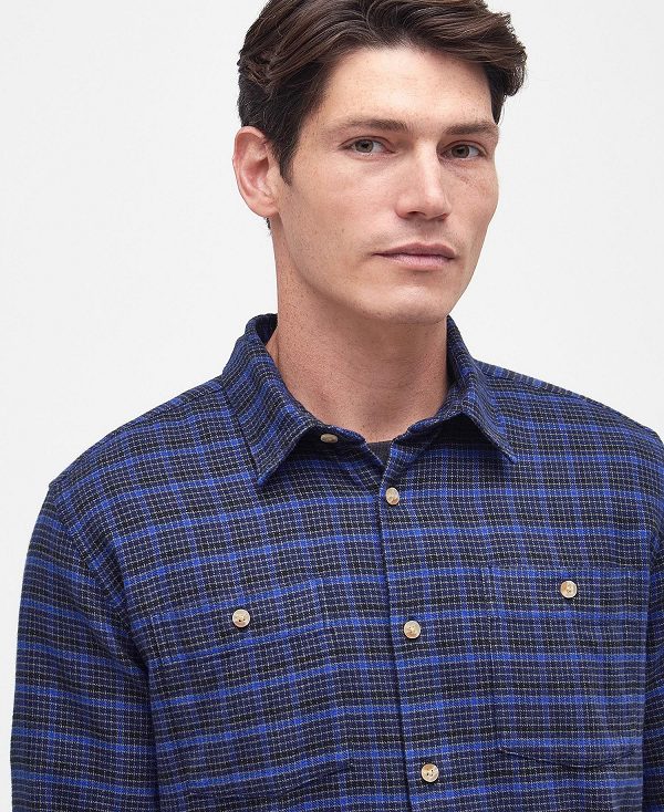 Barbour Newhaven Tailored Shirt μαυρα | BABO87675