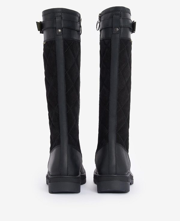 Barbour Oak Knee-high Boots μαυρα | BABO89882