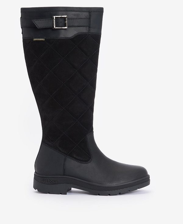 Barbour Oak Knee-high Boots μαυρα | BABO89882
