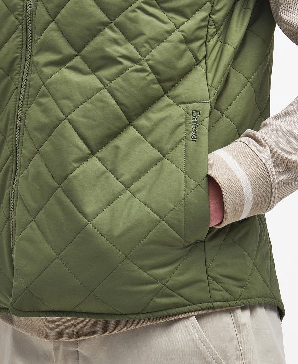 Barbour Orton Quilted Gilet πρασινο | BABO87563