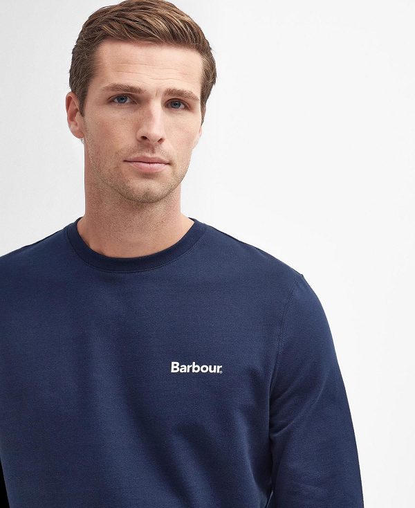 Barbour Ossett Graphic Sweatshirt σκουρο μπλε | BABO88472