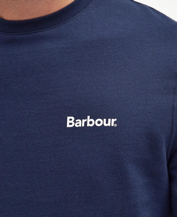 Barbour Ossett Graphic Sweatshirt σκουρο μπλε | BABO88472