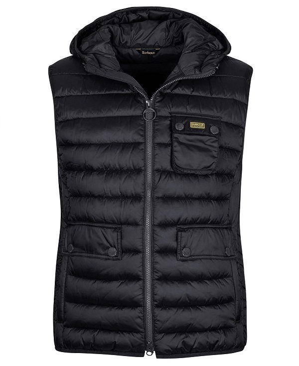 Barbour Ousten Hooded Gilet μαυρα | BABO87524
