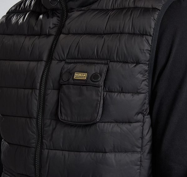 Barbour Ousten Hooded Gilet μαυρα | BABO87524