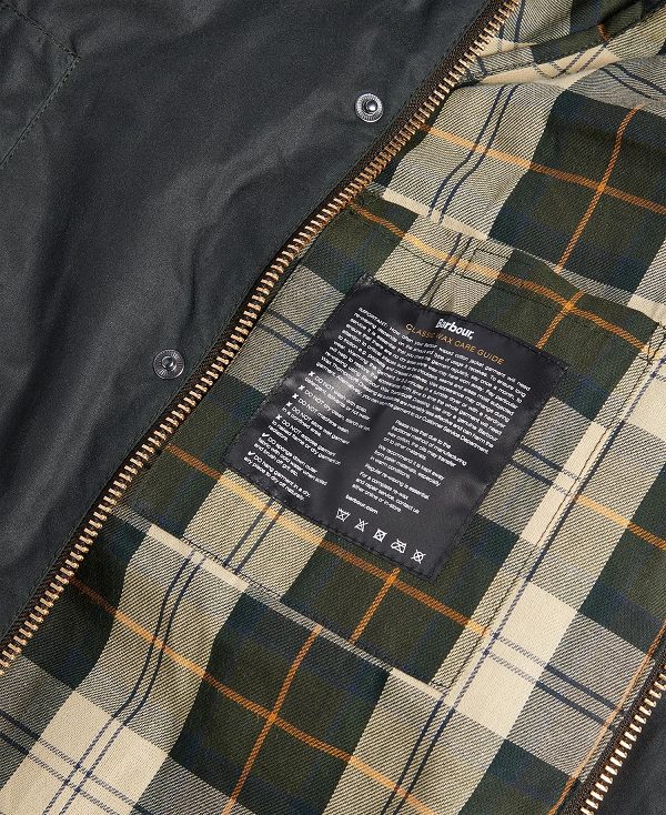 Barbour Oversized Beaufort Waxed Jacket μαυρα | BABO87276