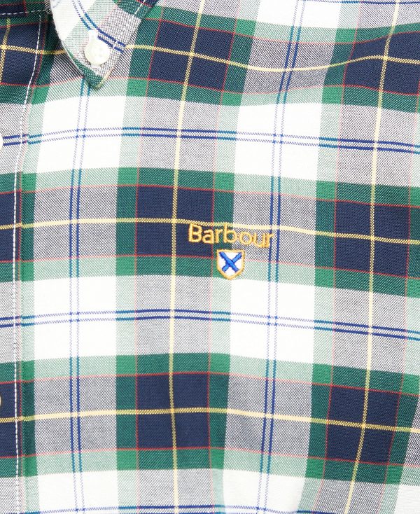 Barbour Oxbridge Tartan Tailored Shirt σκούρο πρασινο | BABO87602