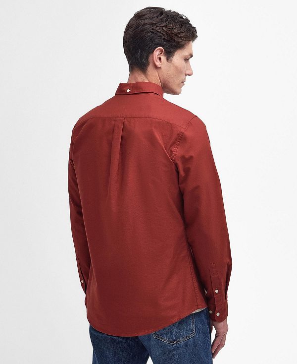 Barbour Oxford Tailored Long-sleeved Shirt κοκκινα | BABO87668