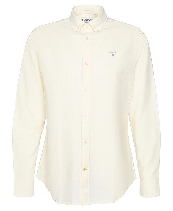 Barbour Oxford Tailored Long-sleeved Shirt λεμόνι | BABO87697