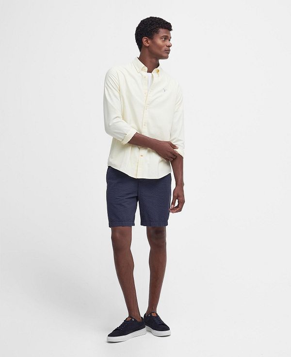 Barbour Oxford Tailored Long-sleeved Shirt λεμόνι | BABO87697