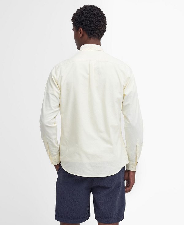 Barbour Oxford Tailored Long-sleeved Shirt λεμόνι | BABO87697