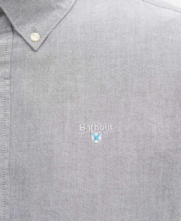 Barbour Oxford Tailored Long-sleeved Shirt γκρι | BABO87698