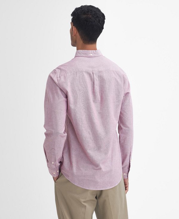 Barbour Oxford Tailored Long-sleeved Shirt ροζ | BABO87883