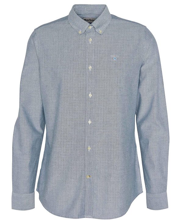 Barbour Oxford Tailored Long-sleeved Shirt πρασινο | BABO87885