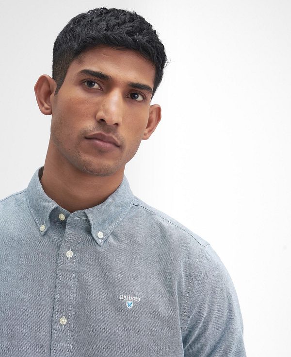 Barbour Oxford Tailored Long-sleeved Shirt πρασινο | BABO87885