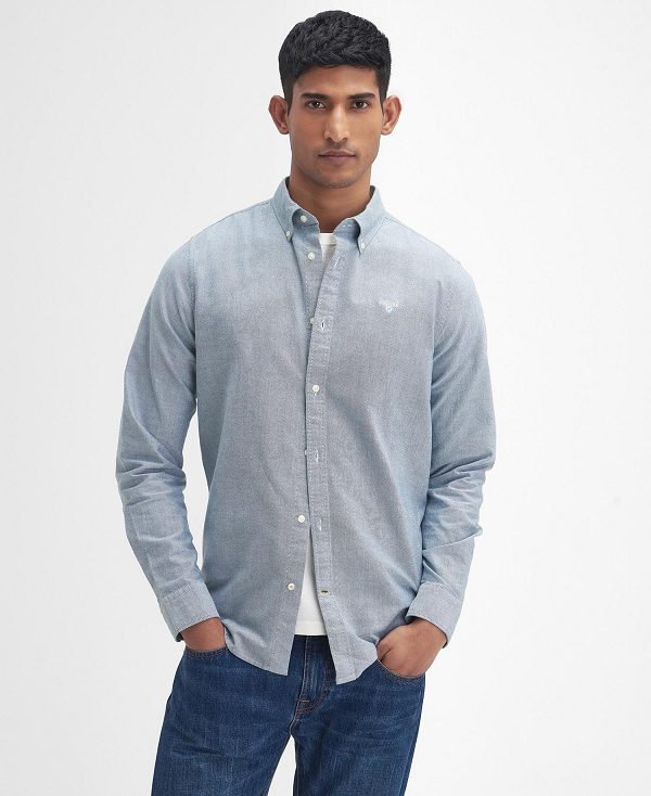 Barbour Oxford Tailored Long-sleeved Shirt πρασινο | BABO87885