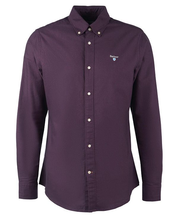 Barbour Oxford Tailored Shirt μωβ | BABO87884