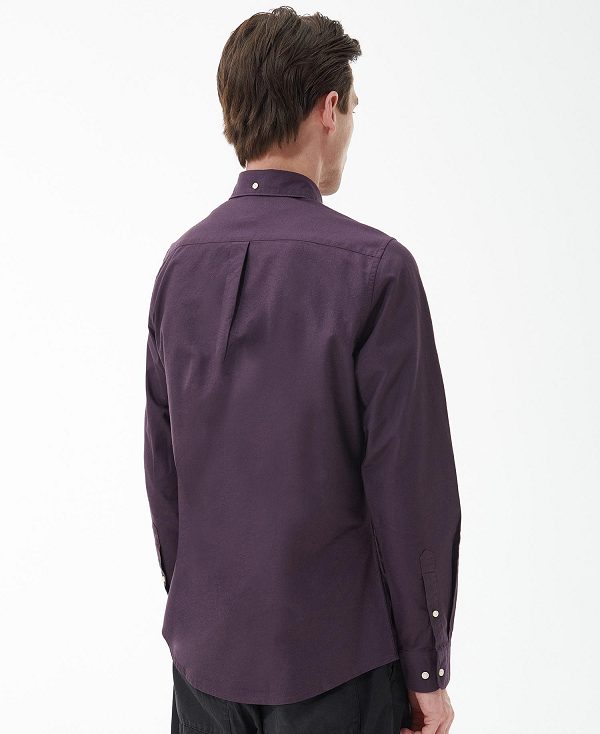 Barbour Oxford Tailored Shirt μωβ | BABO87884