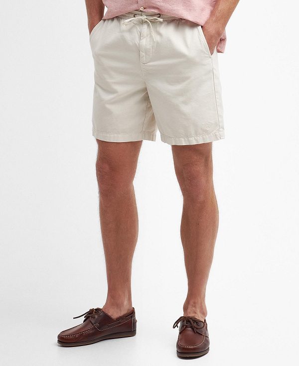 Barbour Oxtown Drawcord Shorts ασπρα | BABO88780